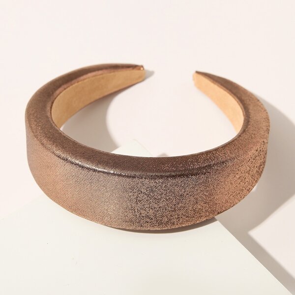 

Plain Padded Hair Hoop, Brown