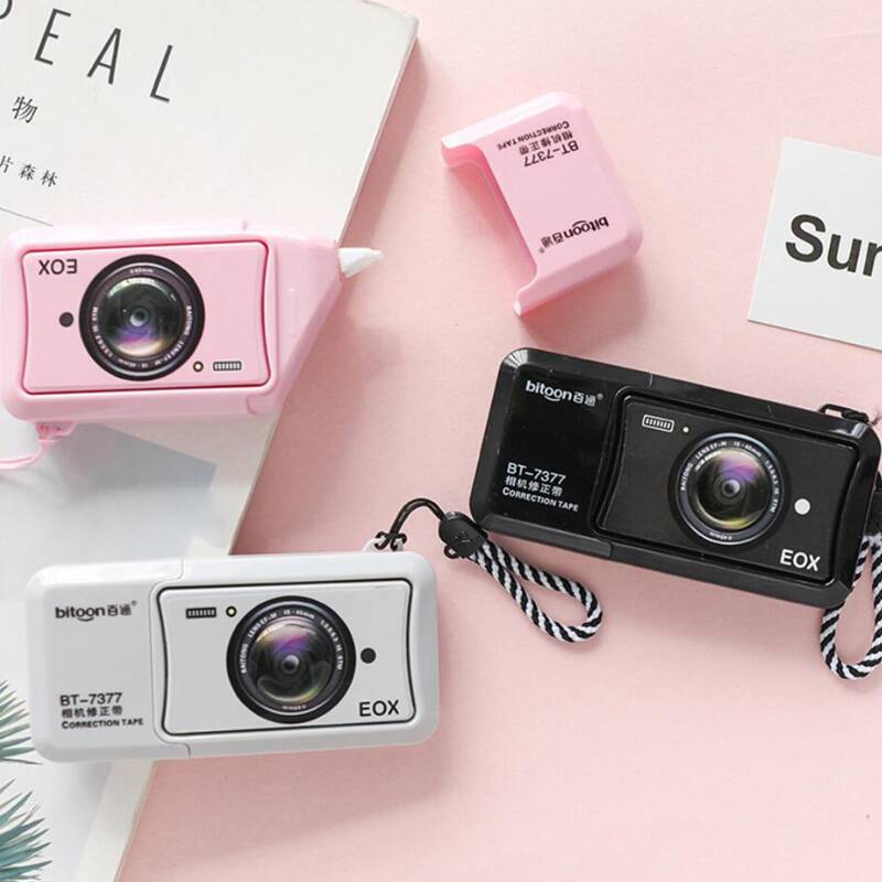 

1pc Random Camera Shaped Correction Tape, Multicolor