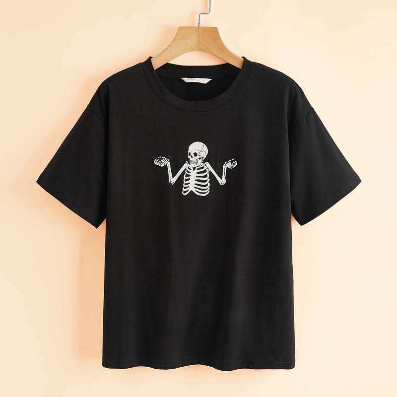 

Skull Graphic Tee, Black