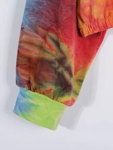 Drop Shoulder Tie Dye Sweatshirt - Multicolor - View 3