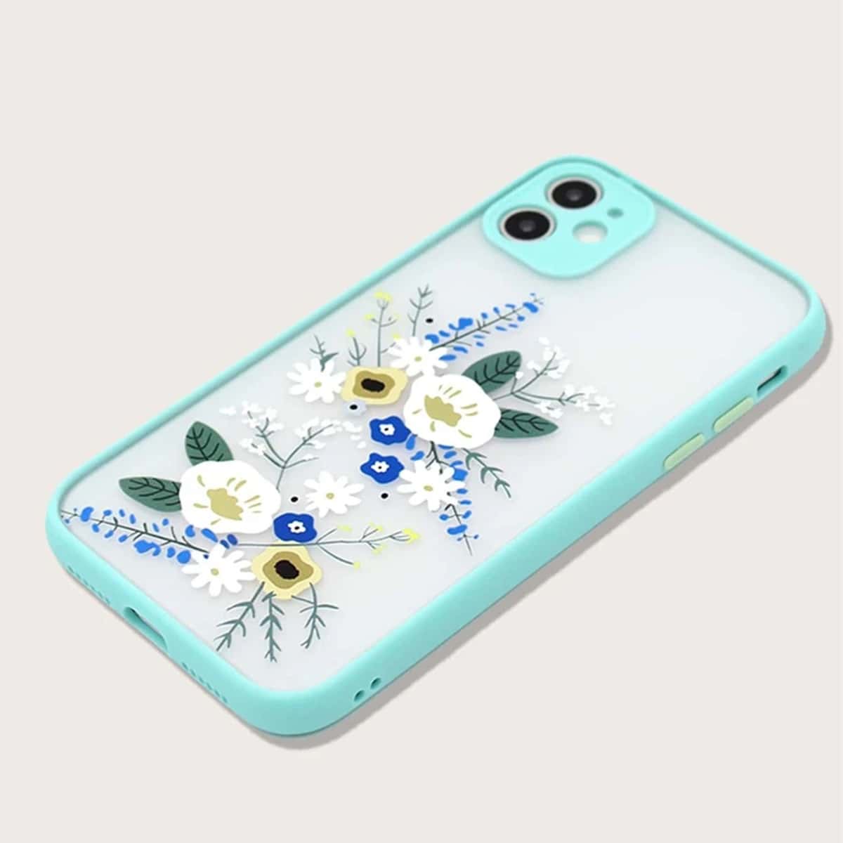 

Floral Frosted iPhone Case, Multicolor