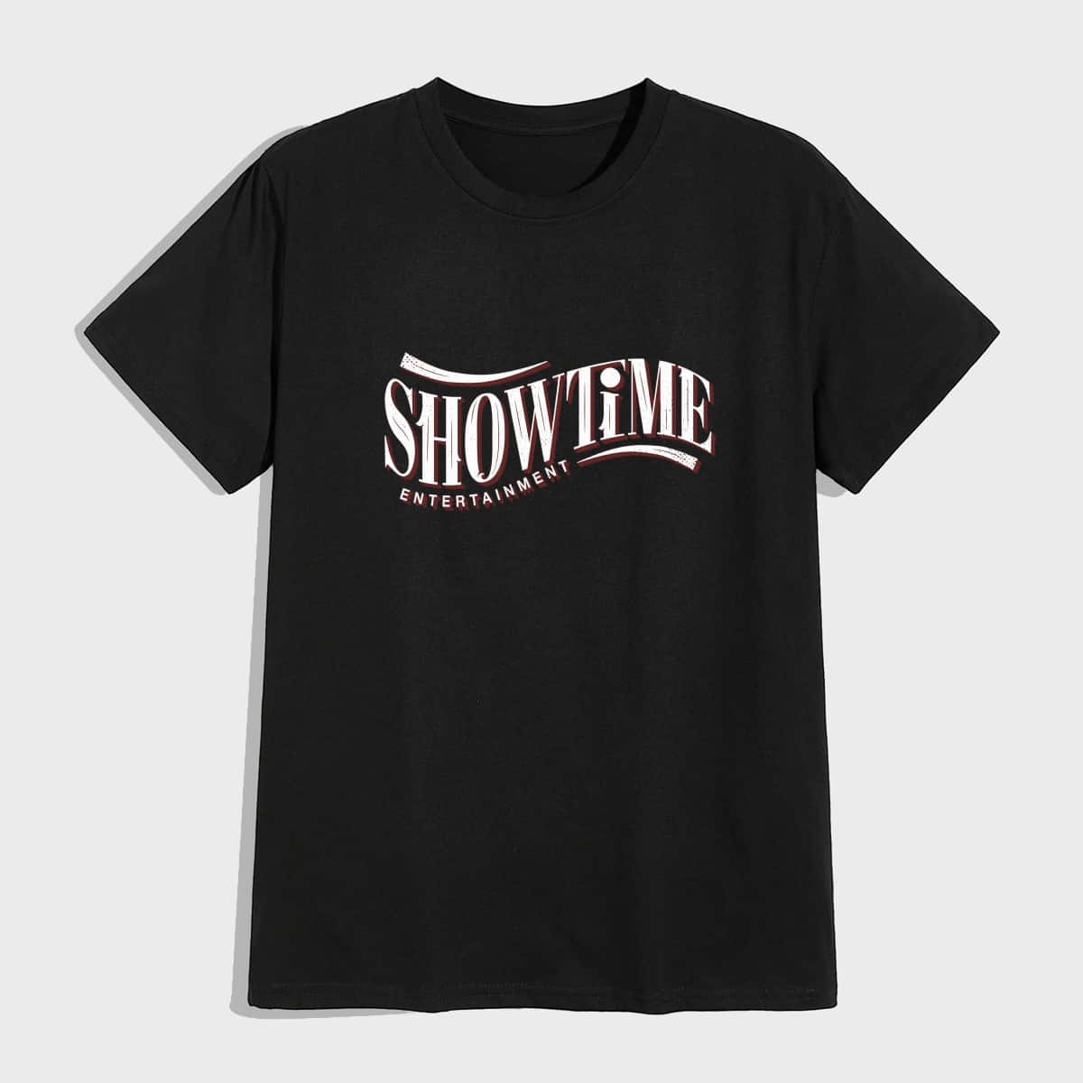 

Guys Slogan Graphic Tee, Black