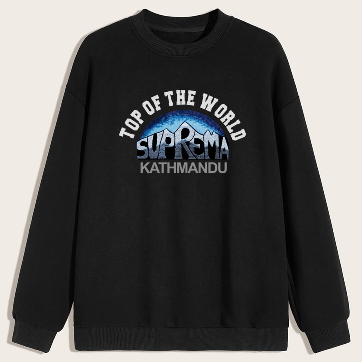 

Guys Letter Graphic Sweatshirt, Black