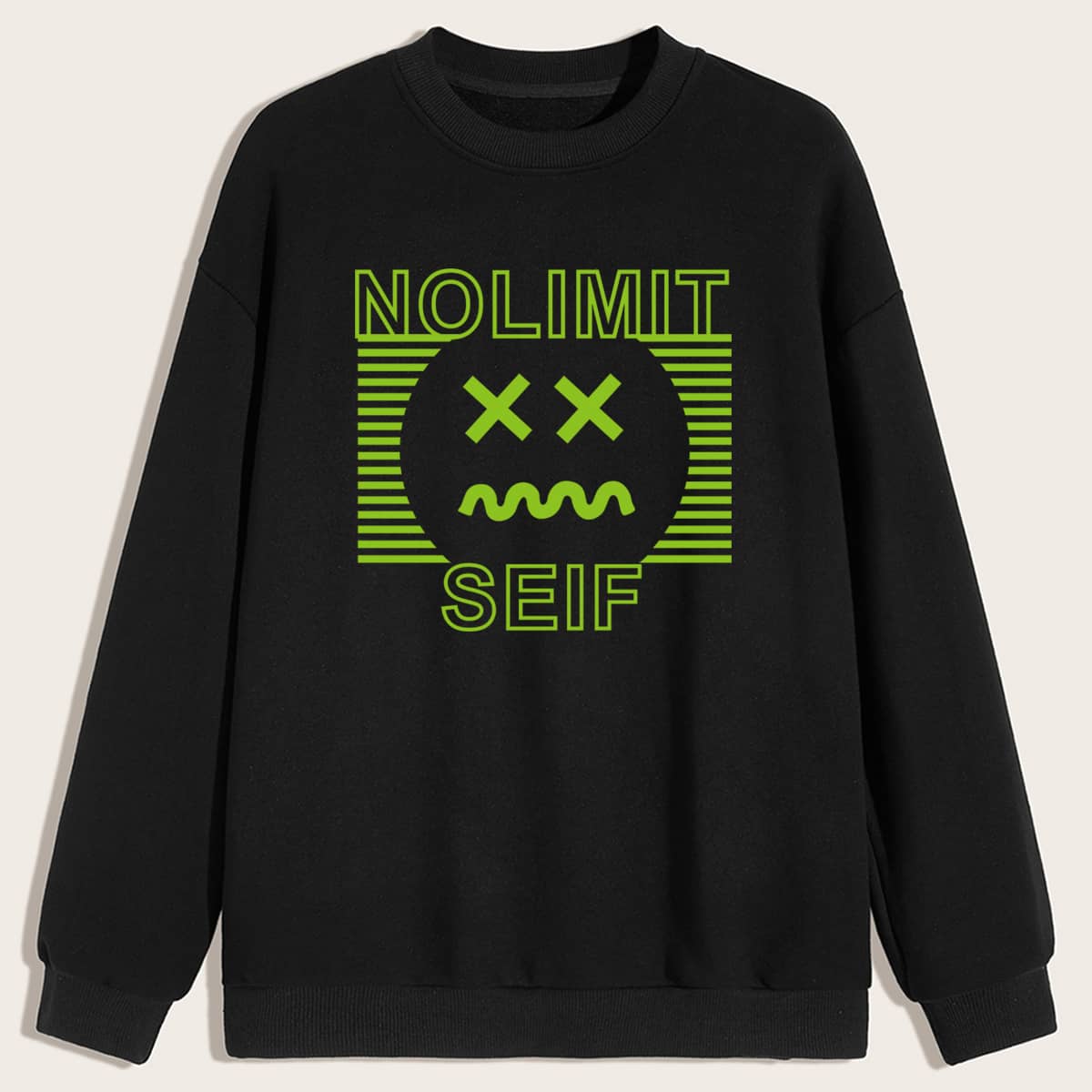 

Guys Letter Graphic Sweatshirt, Black