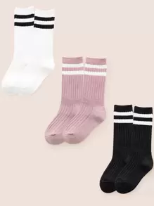 3 pares calcetines de niños de rayas - Multicolor - Ver 1