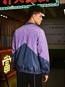 Manfinity Men Colorblock Wind Jacket - Multicolor - View 2