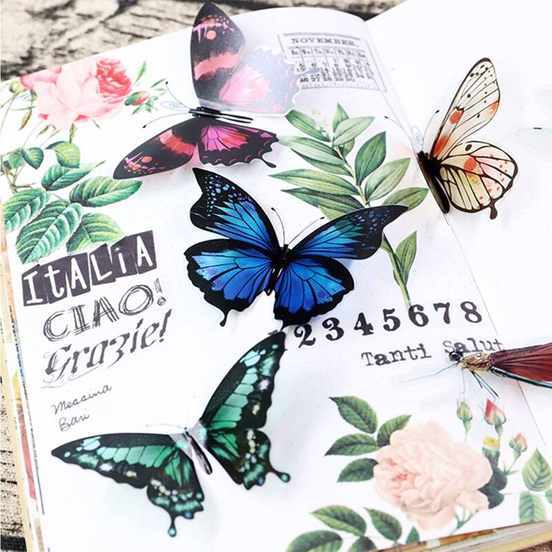 

30pcs Butterfly Pattern Random Sticker, Multicolor