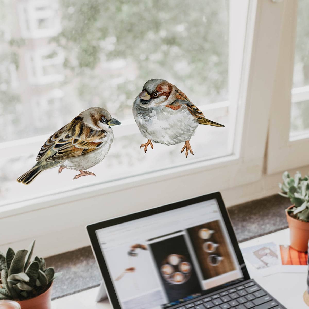 

Bird Print Wall Sticker, Multicolor