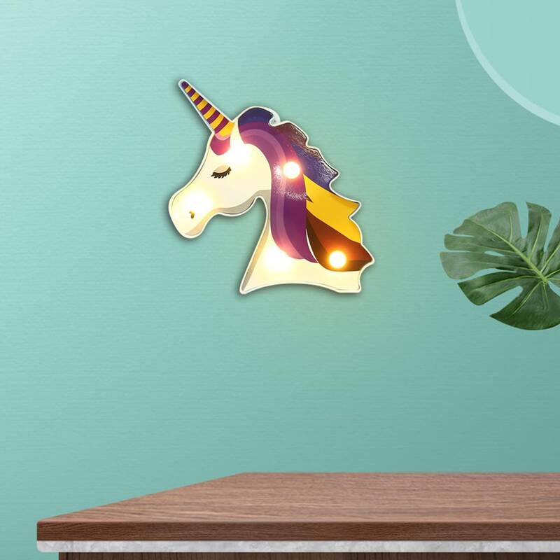 

Unicorn Shaped Night Light, Yellow