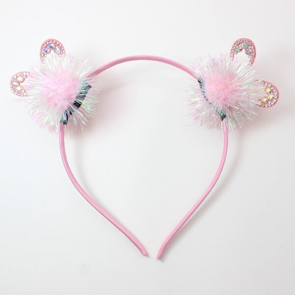 

Baby Christmas Rhinestone Decor Hair Hoop, Pink