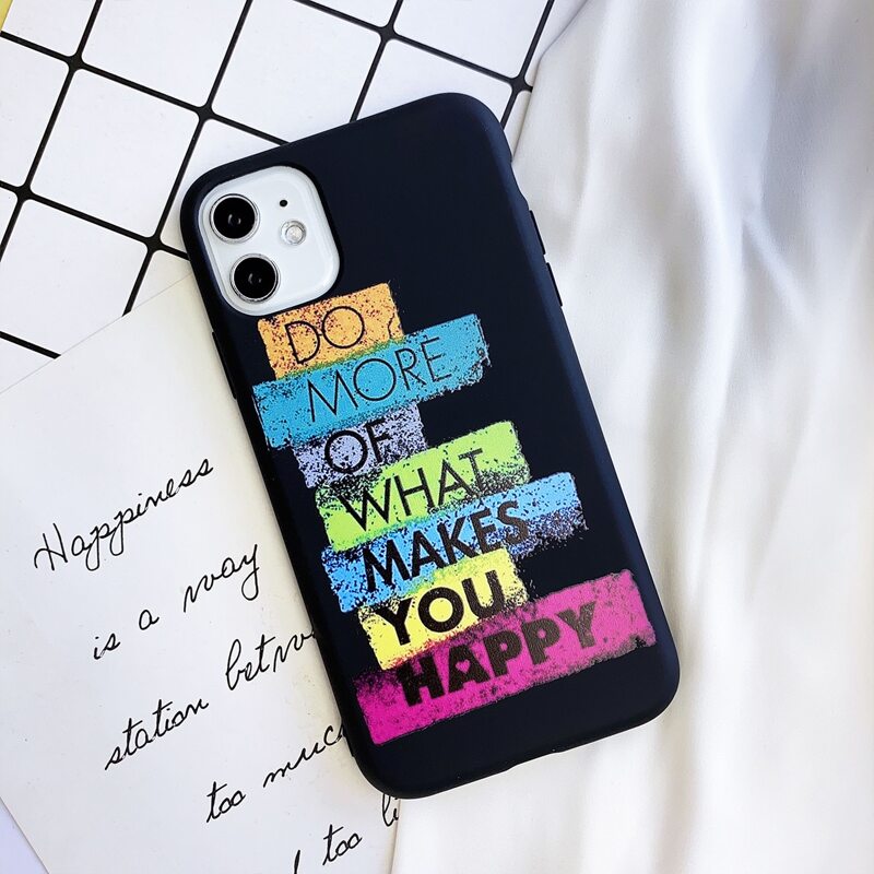

Slogan Graphic iPhone Case, Multicolor