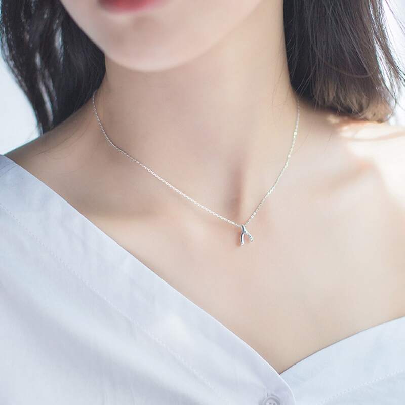 

1pc Simple Chain Necklace, Silver