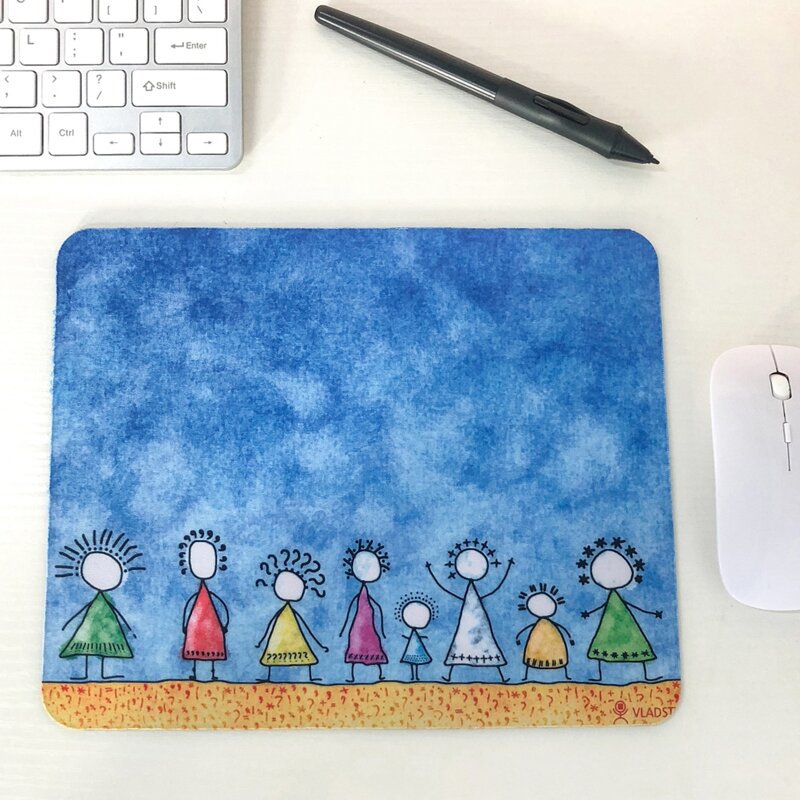 

1pc Cartoon Graphic Mouse Pad, Multicolor