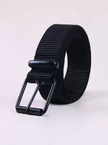 Men Buckle Belt - Black - View 1