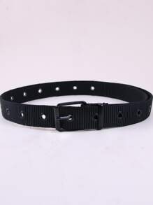 Men Buckle Belt - Black - View 2