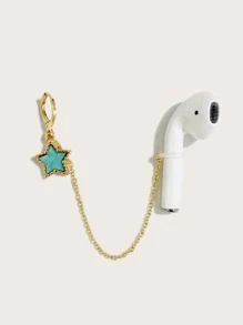1pc Star Charm Headset Anti-lost Earring - Gold - View 1
