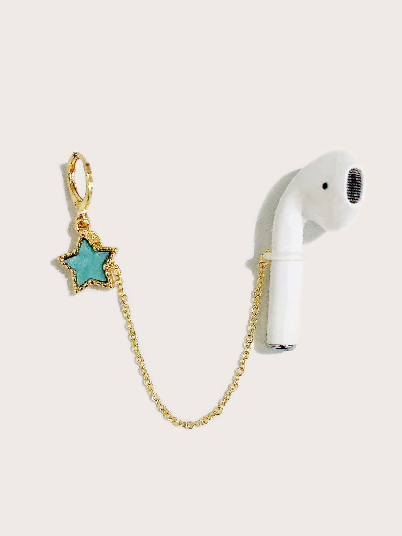 1pc Star Charm Headset Anti-lost Earring - Gold - View 1