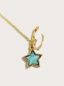 1pc Star Charm Headset Anti-lost Earring - Gold - View 4