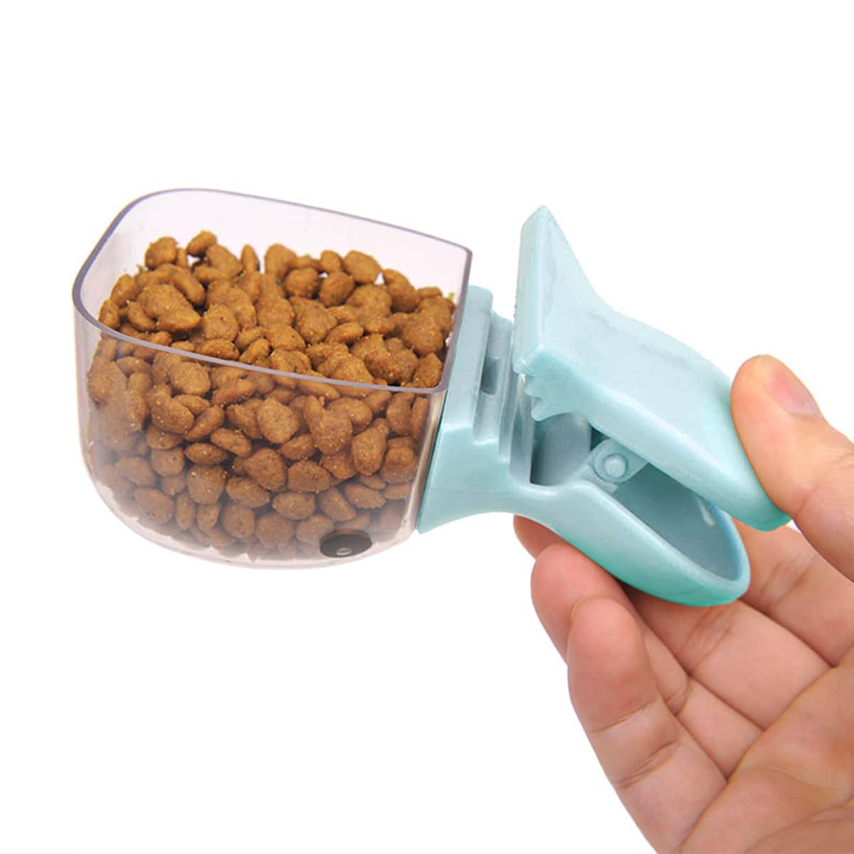 

1pc Cat Sealing Clip Design Food Spoon, Blue