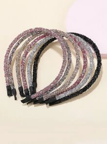 6pcs Glitter Hair Hoop Party Tiaras - Multicolor - View 5