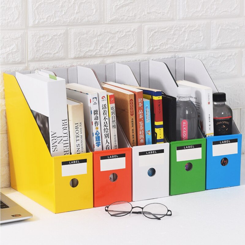 

1pc Desktop Random File Storage Rack, Multicolor