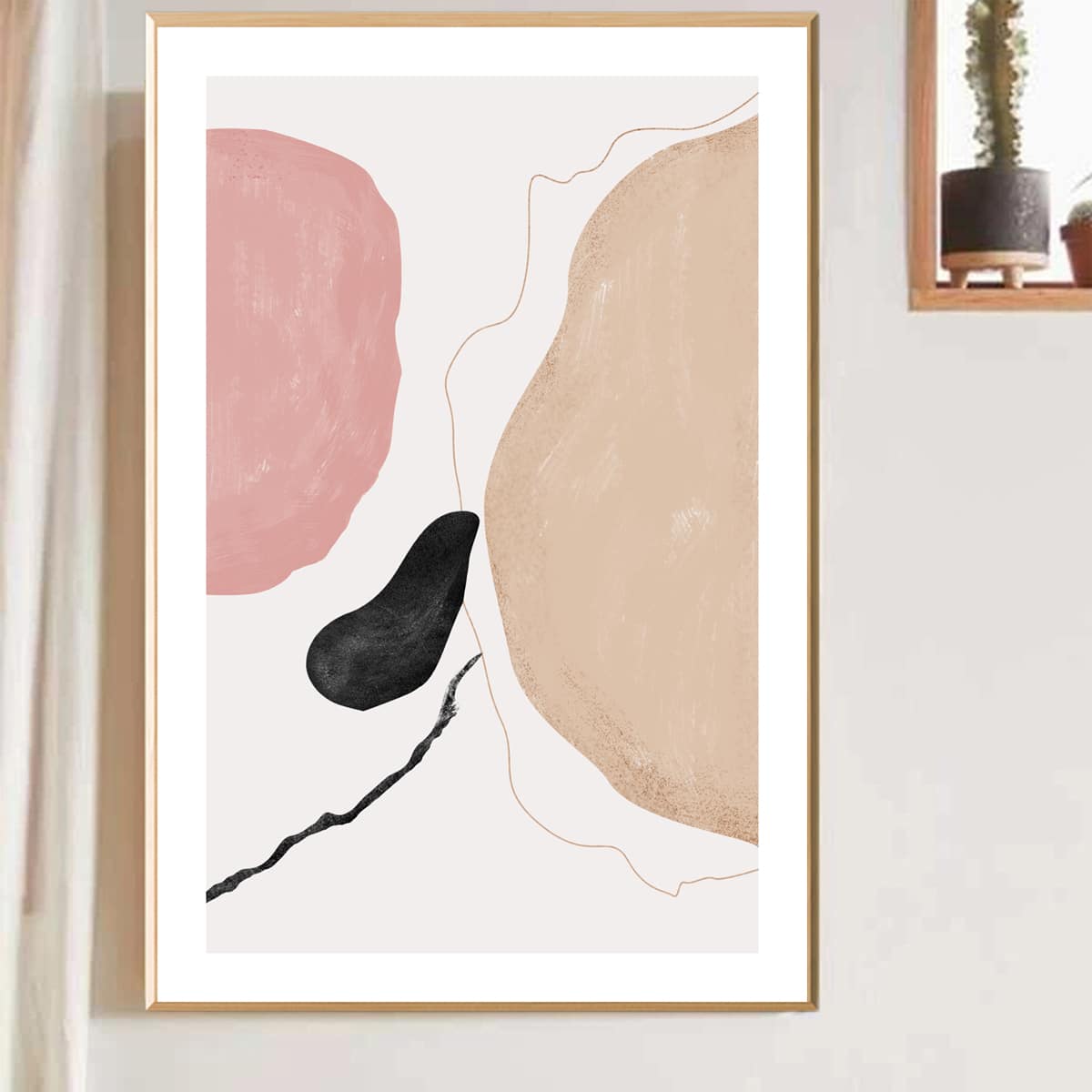 

Abstract Pattern Wall Painting Without Frame, Multicolor