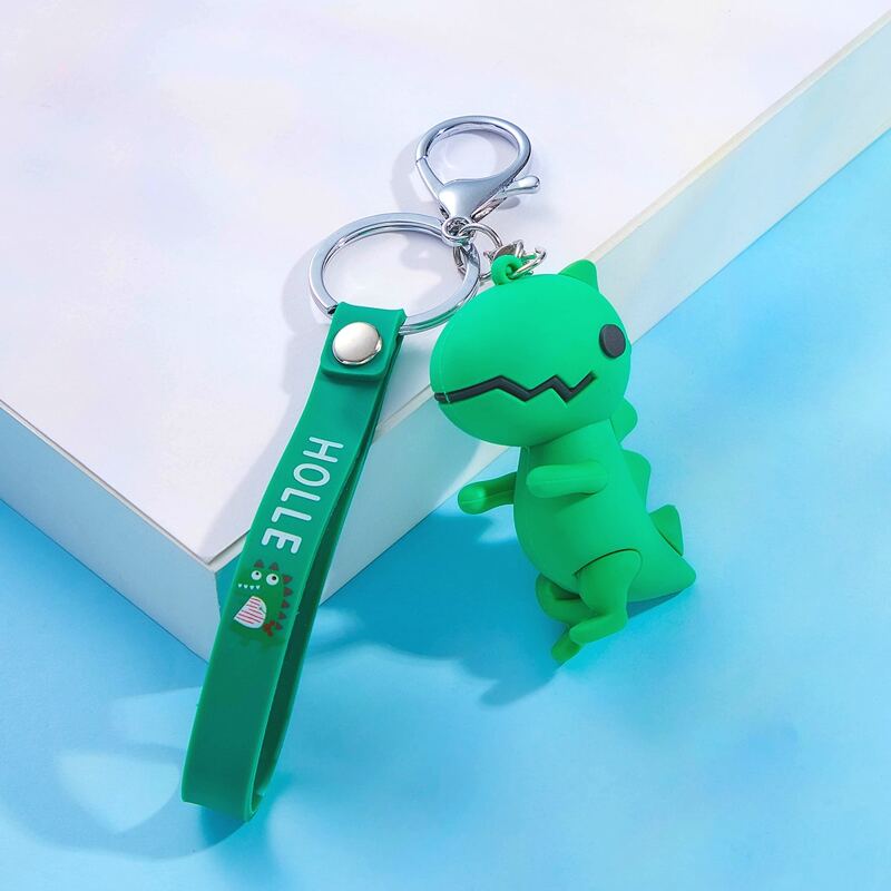 

Guys Dinosaur Charm Keychain, Green
