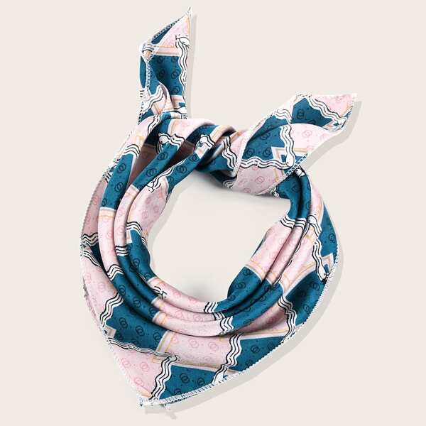 

Geometric Pattern Bandana, Multicolor