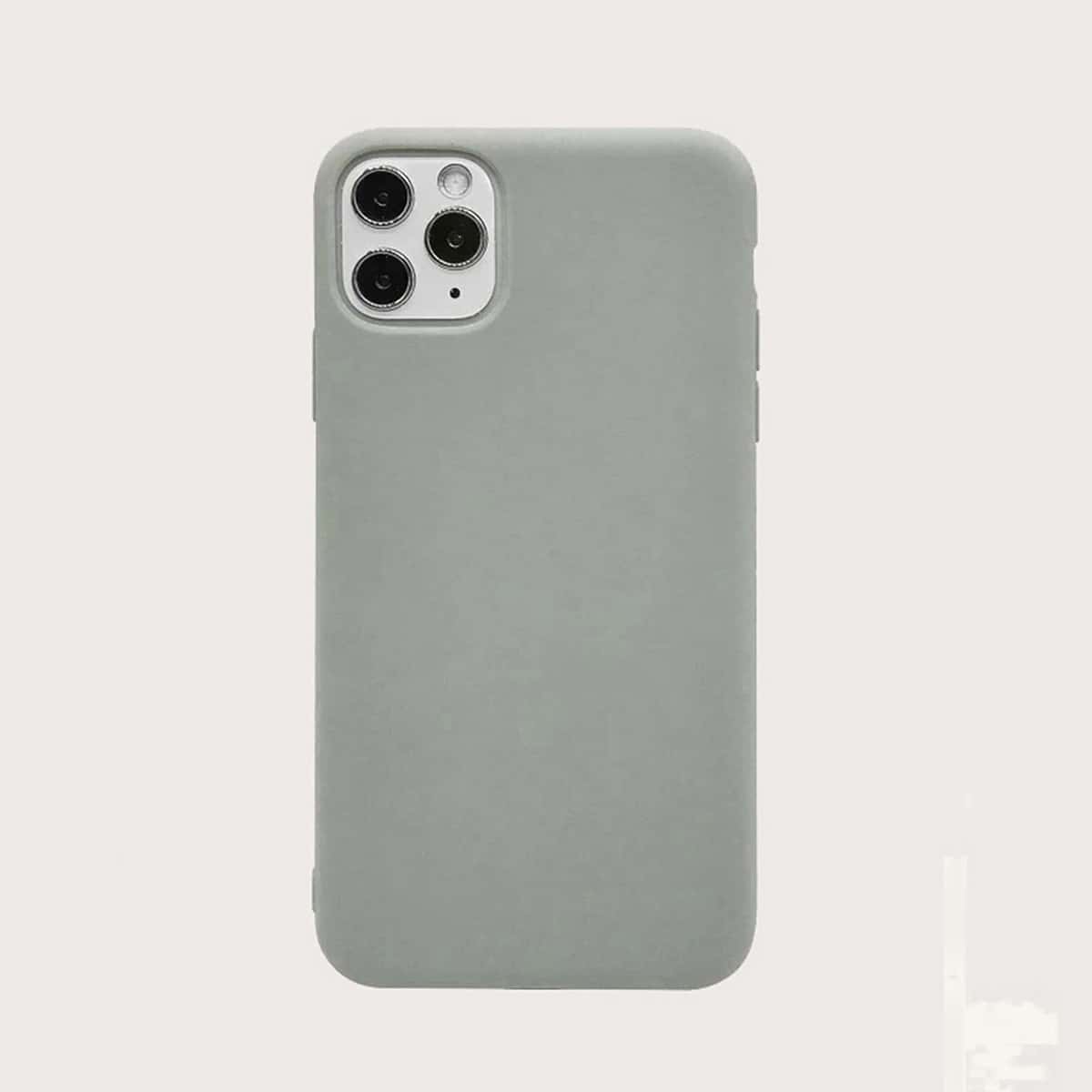 

Solid Plain iPhone Case, Grey