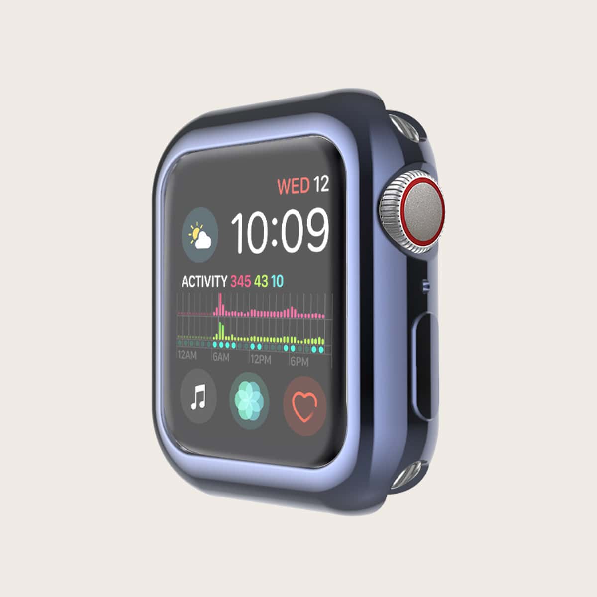 

1pc Solid iWatch Case, Blue