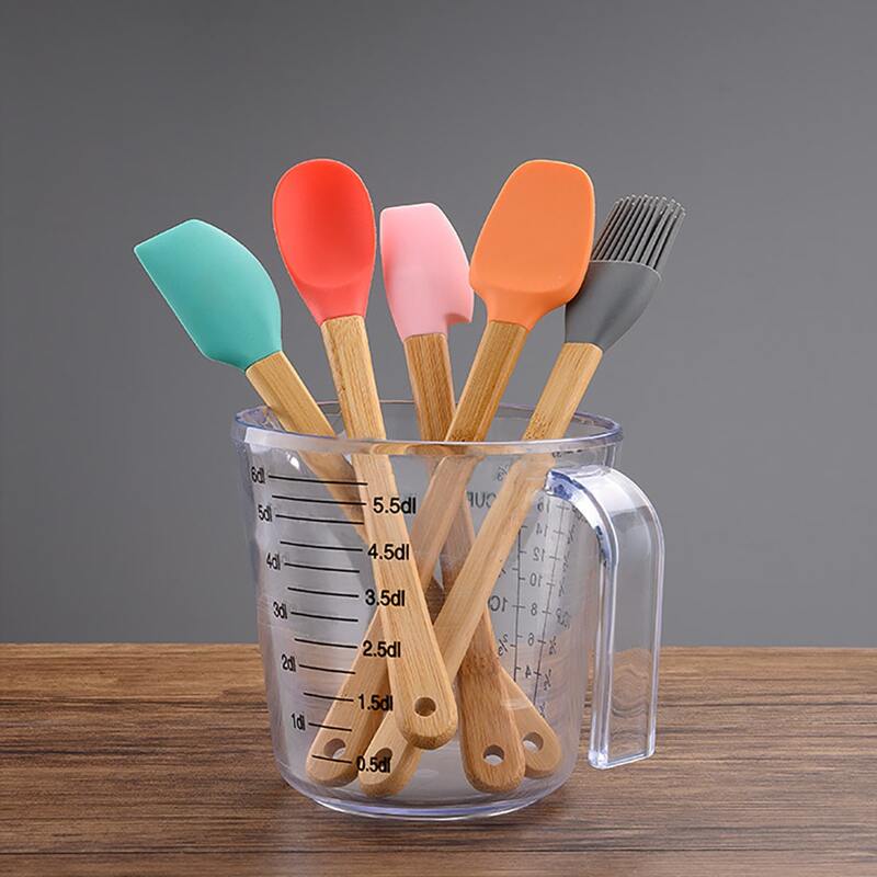 

5pcs Silicone Spatula & Brush Set, Multicolor