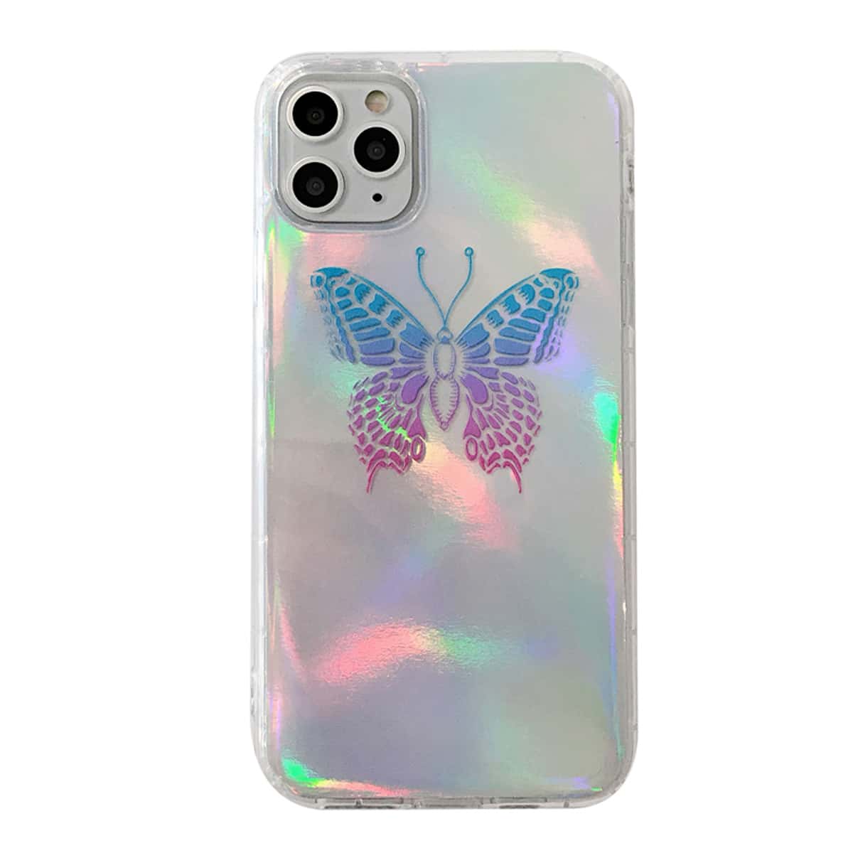 

Butterfly Print Laser iPhone Case, Multicolor