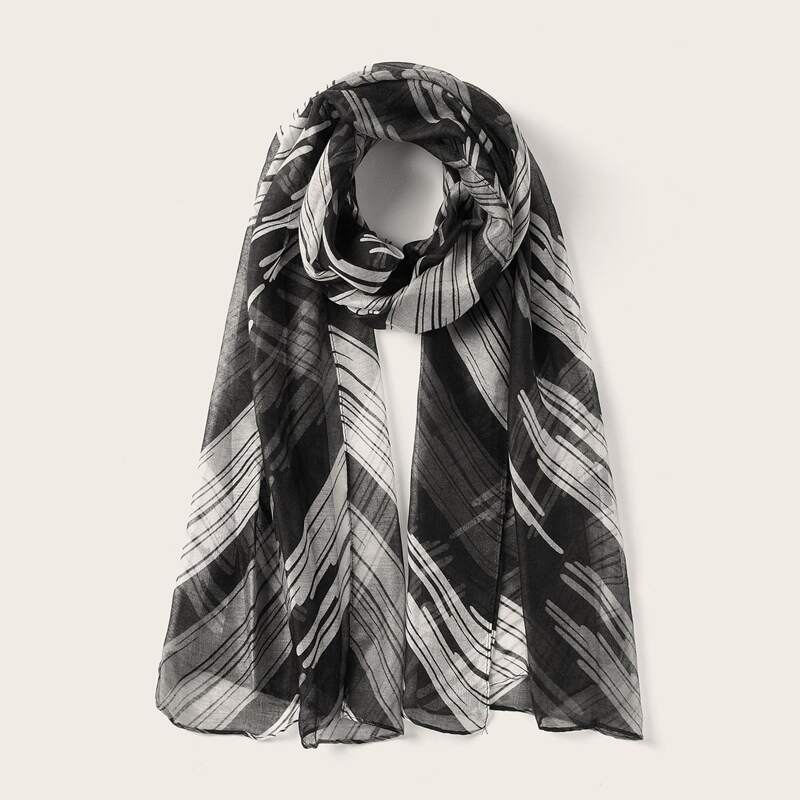 

Plaid Pattern Scarf, Multicolor