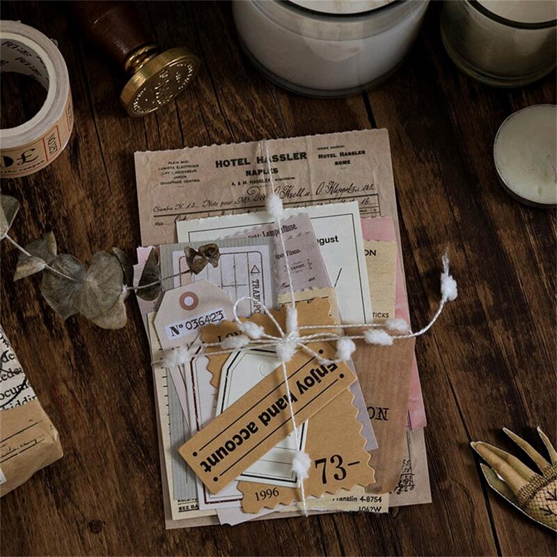 

40pcs Random Mixed Pattern Material Paper, Multicolor