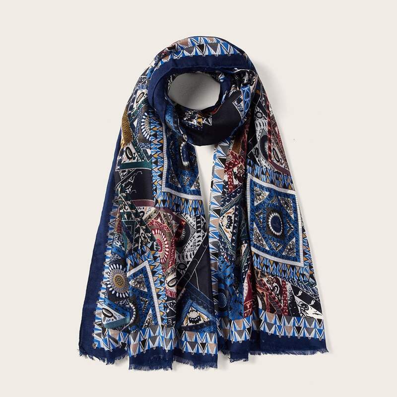 

Tribal Pattern Scarf, Multicolor