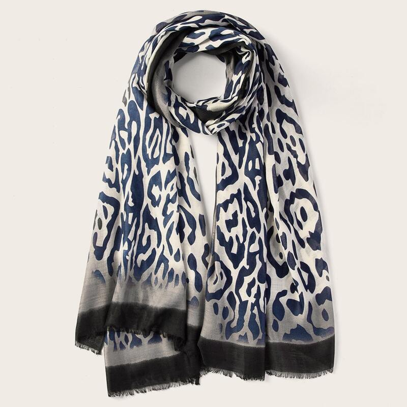 

Leopard Pattern Scarf, Multicolor