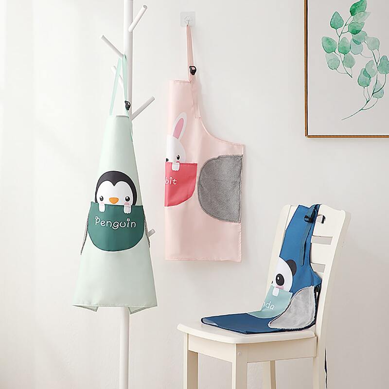 

1pc Cartoon Graphic Random Color Apron, Multicolor