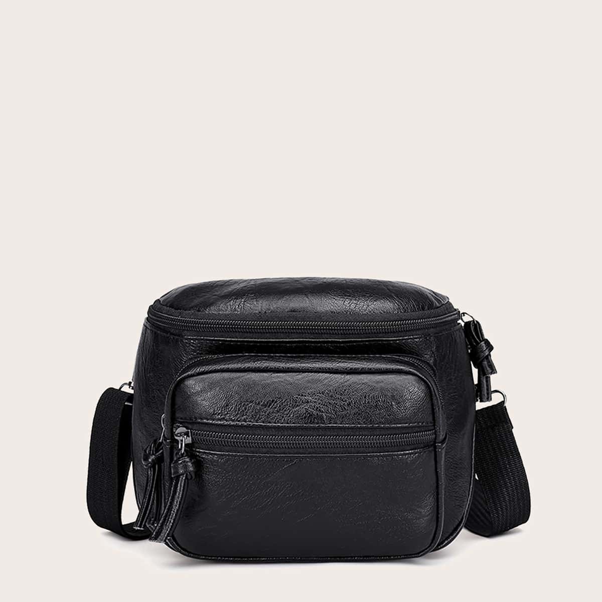 

Minimalist Crossbody Bag, Black