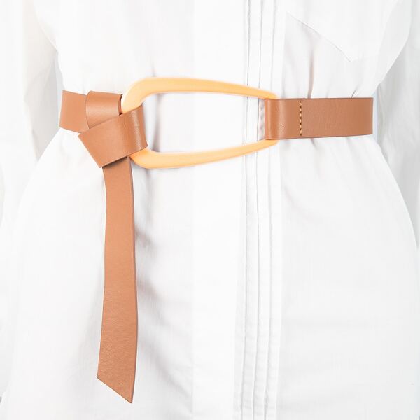

Knot Design Belt, Camel