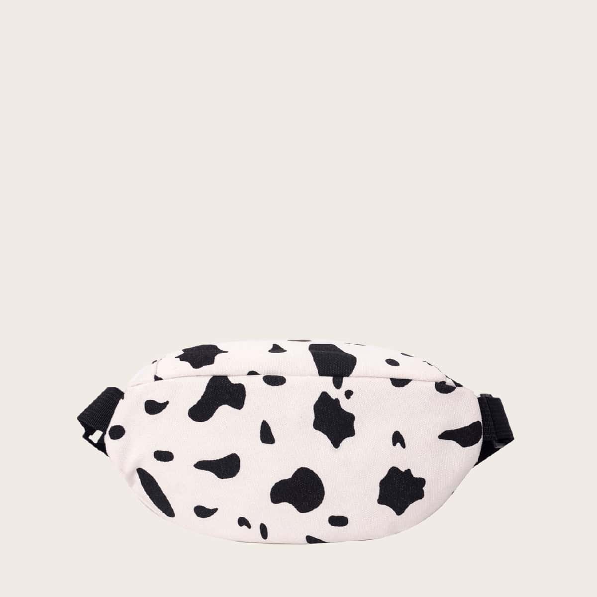 

Cow Pattern Fanny Pack, Black and white