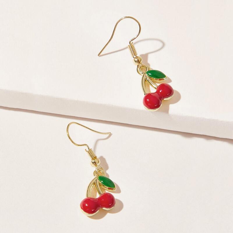 

Cherry Drop Earrings, Multicolor