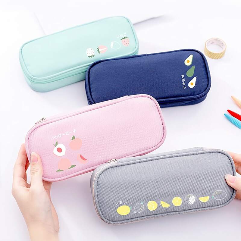 

1pc Random Fruit Print Pencil Case, Multicolor