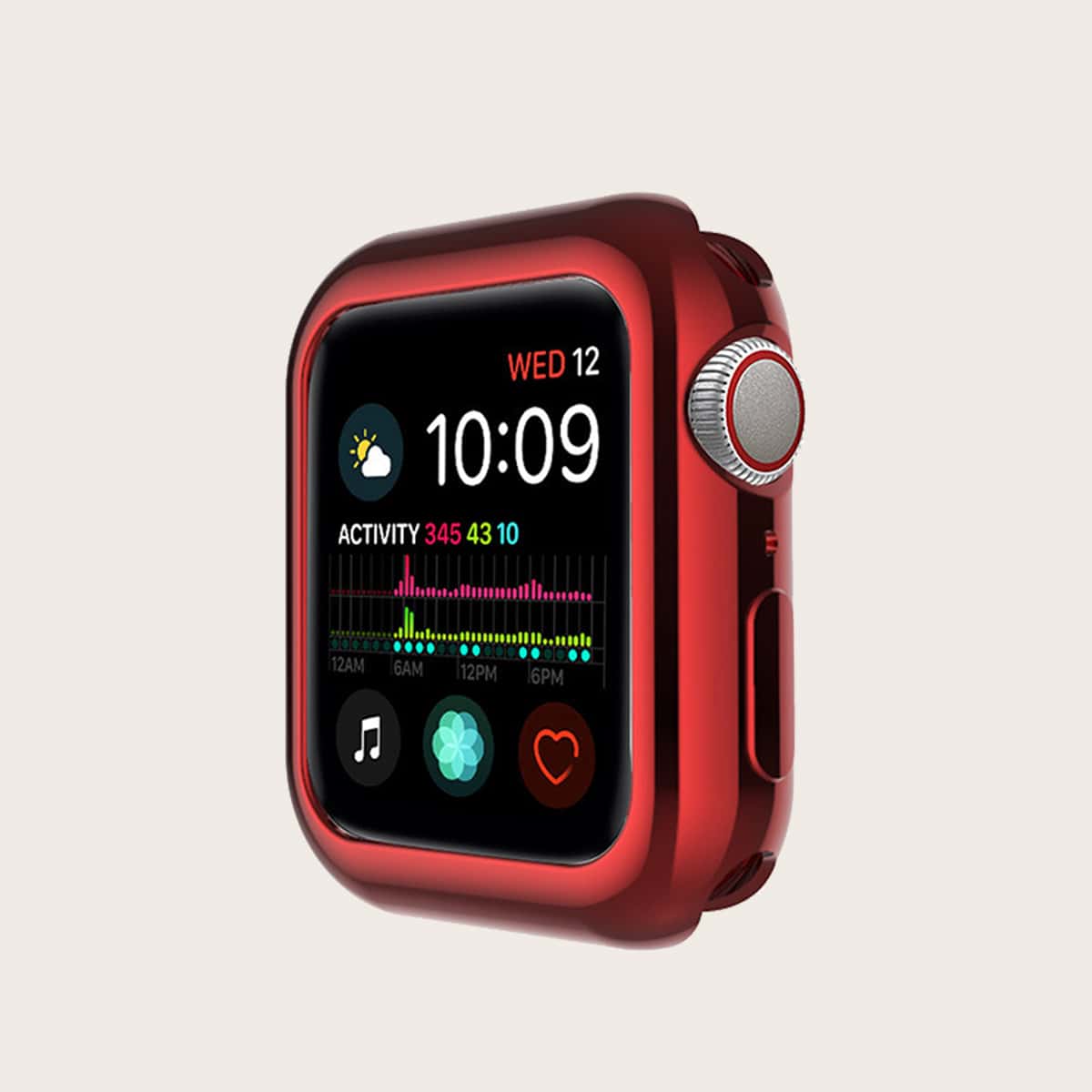 

1pc Solid iWatch Case, Red