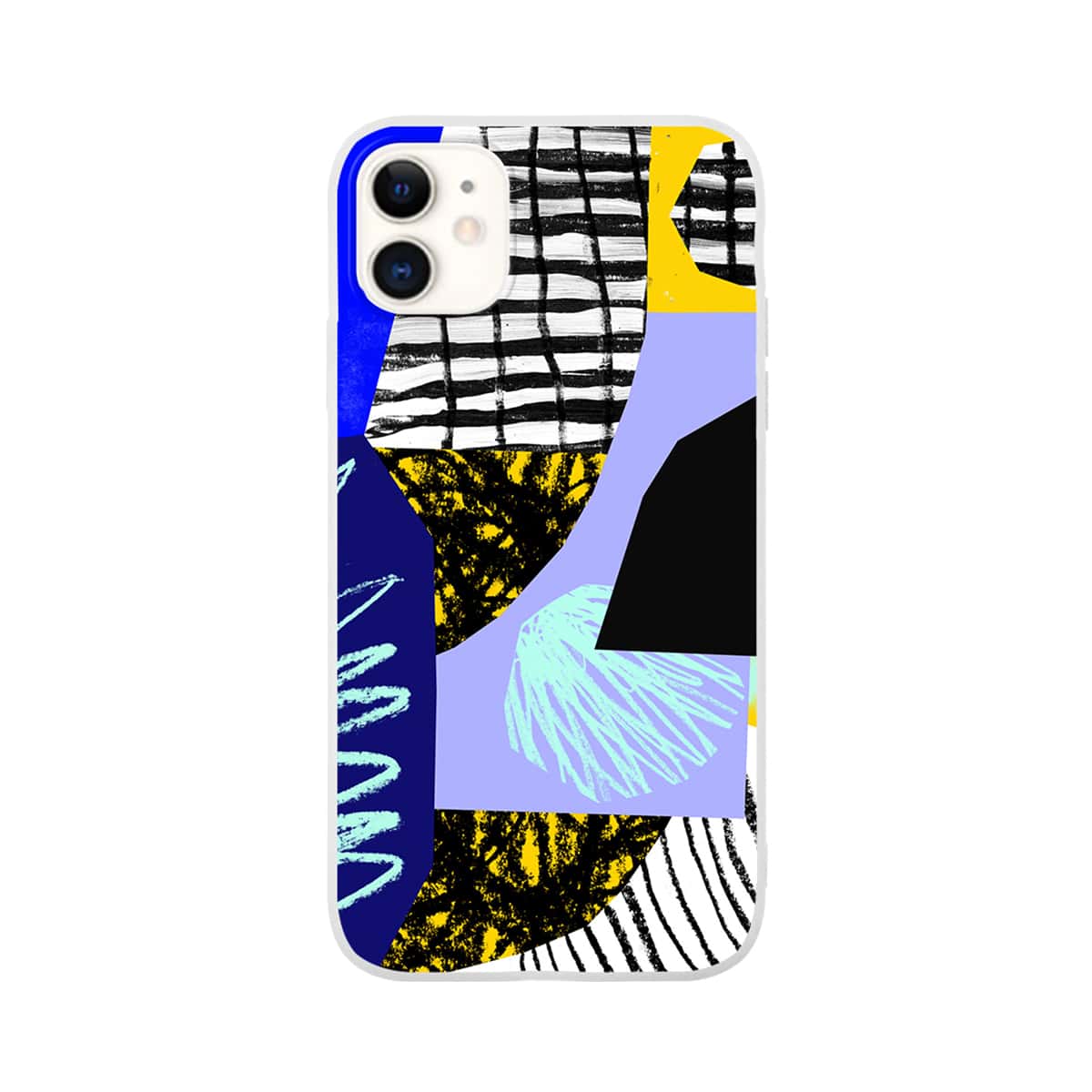 

1pc Graffiti Pattern iPhone Case, Multicolor