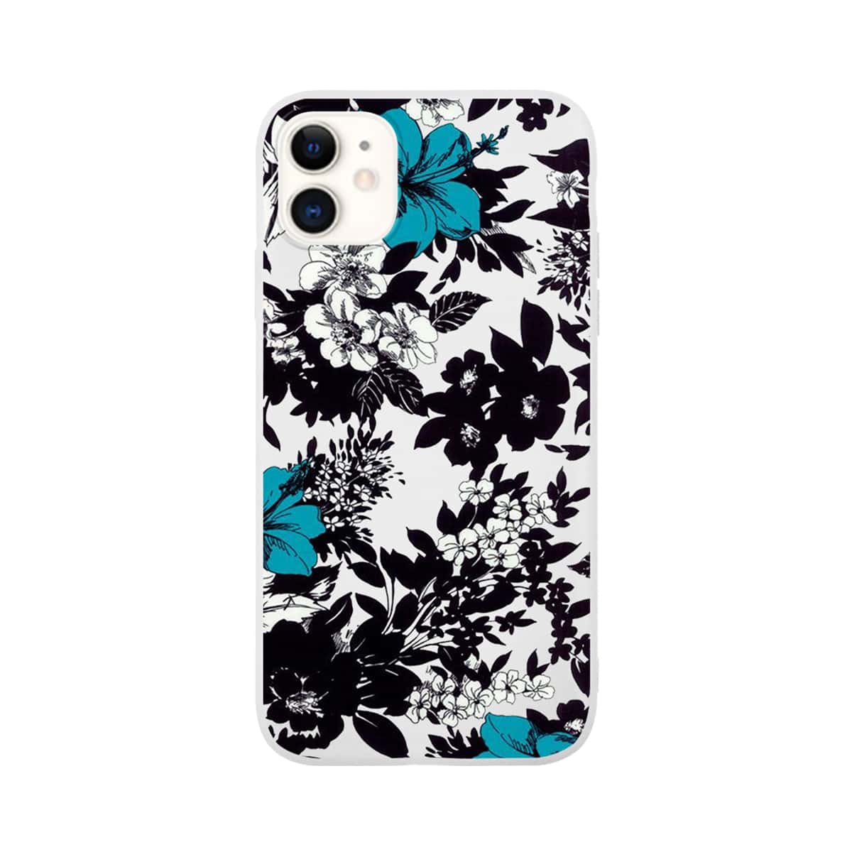 

1pc Flower Print iPhone Case, Multicolor