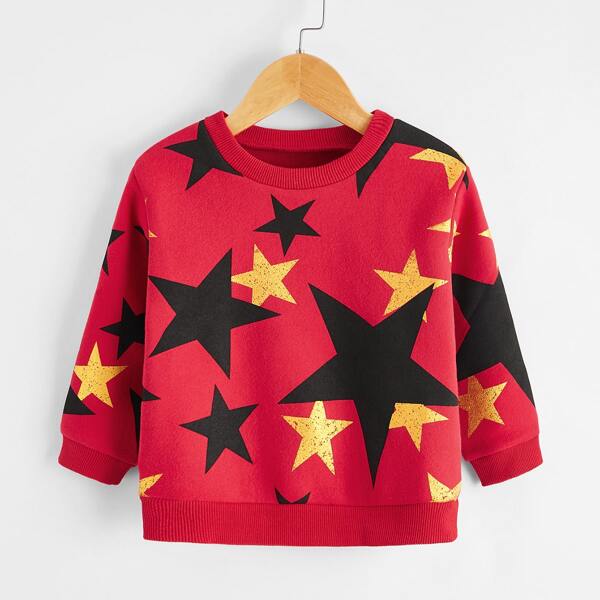 

Toddler Girls Allover Star Print Sweatshirt, Multicolor