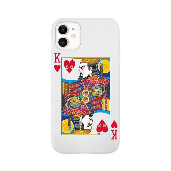 

1pc Playing Card Pattern iPhone Case, Multicolor