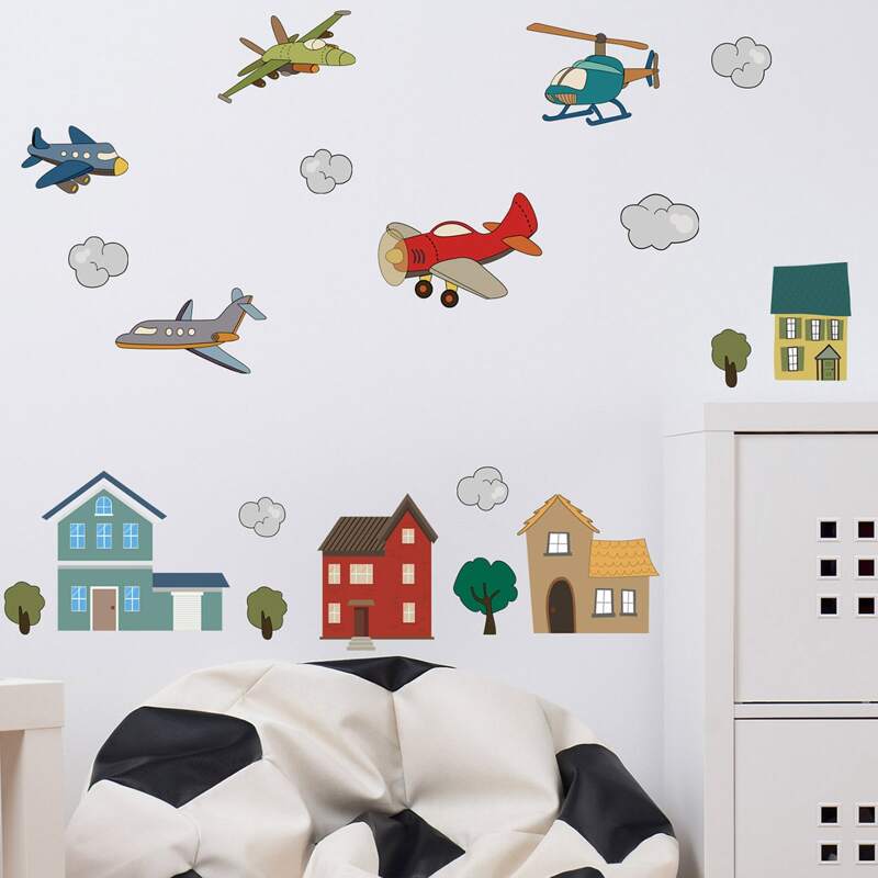 

Kids Cartoon Graphic Wall Sticker, Multicolor
