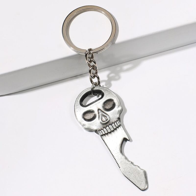 

1pc Skeleton Keychain, Silver