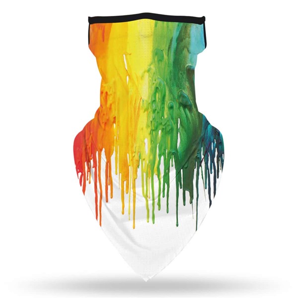 

Rainbow Oil Painting Pattern Sun Protection For The Face, Multicolor